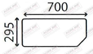 Cab Glass- Lower Rear- Green Tint