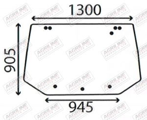 Cab Glass - Rear Window - 81865244
