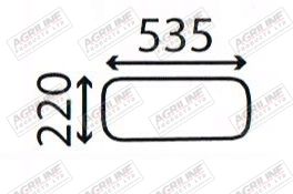 Cab Glass - Lower Rear Window - 3389389M1