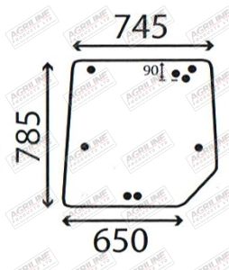Cab Glass - Rear Window - 3804694M2