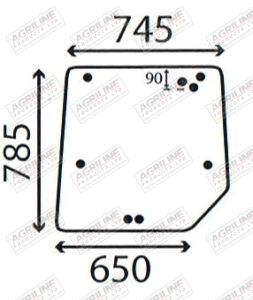 Cab Glass - Rear Window - 3806581M2
