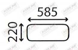 Cab Glass - Lower Rear Window - 3302607M1