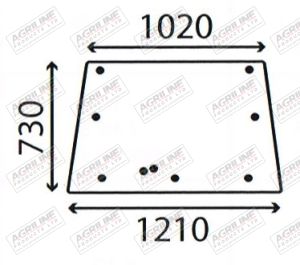 Cab Glass - Rear Window - 3306547M2