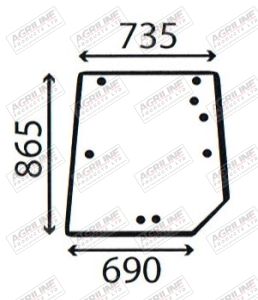 Cab Glass - Rear Window - 3902141M1
