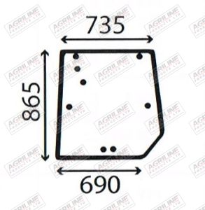 Cab Glass - Rear Window - 3715438M1