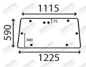 Cab Glass- Rear Window - Clear