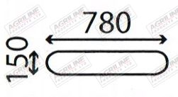 Cab Glass - Lower Rear - D6540