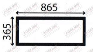 Cab Glass- Lower Rear - Clear