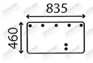 Cab Glass- Lower Rear - 1328504C1