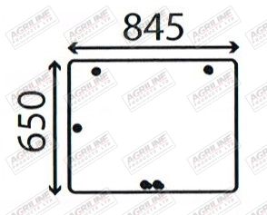 Cab Glass- Rear Window - Green Tint