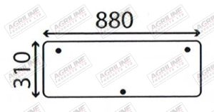 Cab Glass-Opening Lower Rear - Clear