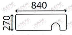 Cab Glass - Lower Rear - 1500941C1