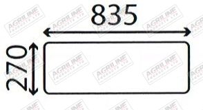 Cab Glass - Lower Rear - 98041C1