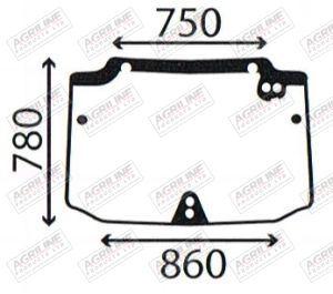 Cab Glass - Curved Rear Window - 44911502