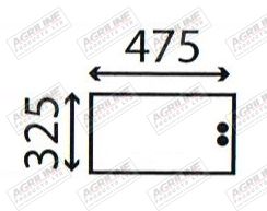 Cab Glass-Sliding Lower Rear - Clear