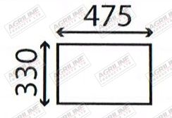 Cab Glass - Fixed Lower Rear - L32956