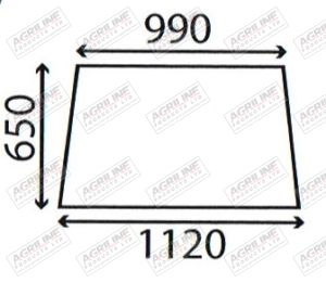 Cab Glass- Rear Window - Clear