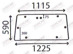 Cab Glass - Rear Window - 3901616M1