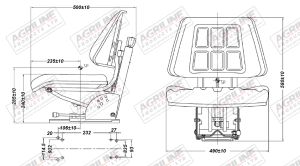 Low Back Mechanical Suspension Seat