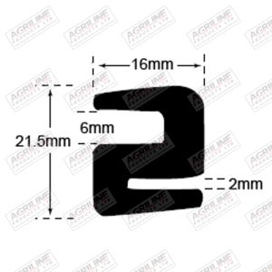 S' Type Glazing Rubber (4m Roll)