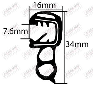 Cab Door or Rear Window Rubber